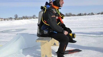 Véronique Bouton, Ice Diving