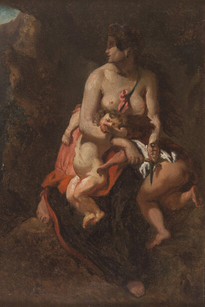 Théodore Chasseriau, Médée furieuse d'après Eugène Delacroix. Courtesy of Musée national Eugène-Delacroix