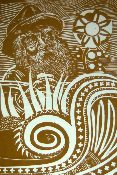 Ilustración de Antonio Berni para Hojas de hierba. Cada poema de Hojas de hierba nos invita a reconocernos en lo simple, a encontrar sentido en lo cotidiano y a vivir con una conciencia más amplia de nuestra conexión con el universo