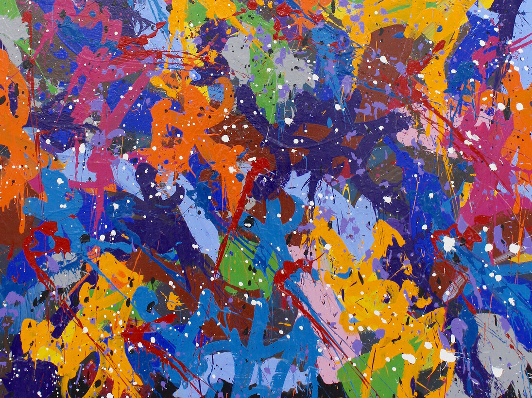 JonOne, The other side, Shanghai, 150 x 150 cm, Courtesy Magda Danysz Gallery