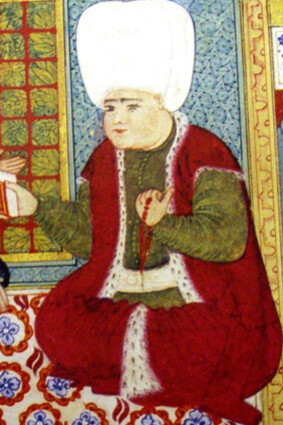 An Ottoman miniature about Gürcü Mehmed Pasha. He was an Ottoman statesman. He was Grand Vizier of the Ottoman Empire between September 27, 1651-June 20, 1652