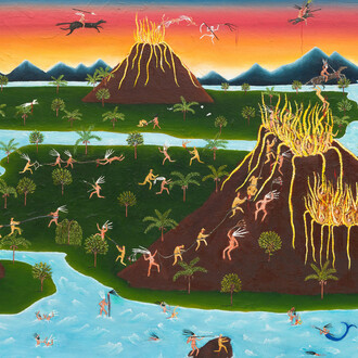 Eline Vansteenkiste, Pink mist (detail), 2025 - 2026. Courtesy of Tim Van Laere Gallery