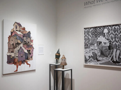 Various artists, What we carry: meaning, memory, and the human experience, exhibition view. Courtesy of Momentum Gallery