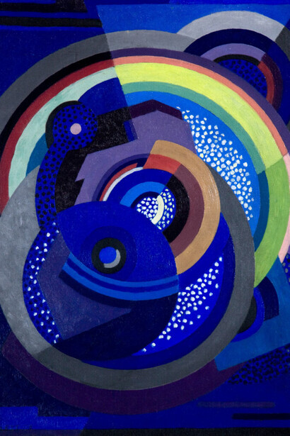 Robert Delaunay, Red Eiffel Tower, 1911–12. Courtesy of Guggenheim Museum