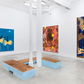 Jan Zöller, The remaining smell of the wunderkerze, exhibition view. Courtesy of Galería Ehrhardt Flórez