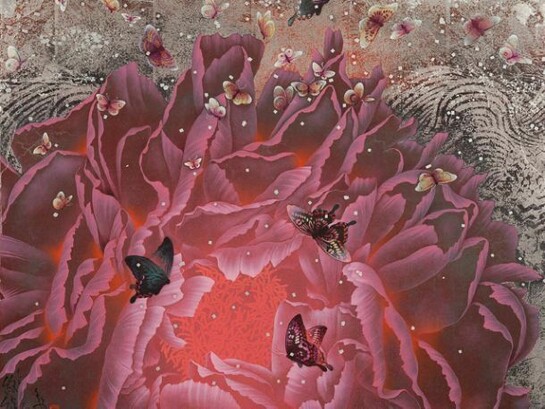Kyosuke Tchinai, Voile de Pivoine II, 50cm x 61cm, © Kyosuke Tchinai and Gallery Elena Shchukina