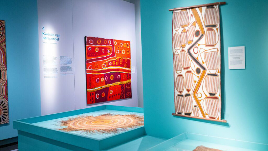 Australian art, exhibition view. Courtesy of Wereldmuseum Leiden