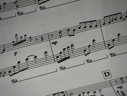 Sección de una partitura. La música permite conectar con uno mismo y con otros