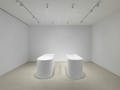 Robert Therrien, Lawrence Weiner, Rachel Whiteread. Courtesy of The Flag Art Foundation
