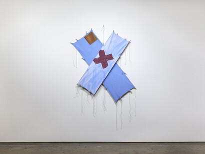 Richard Smith, Sealed With a Kiss, c. 1980, Acrylic on canvas, 72 1/4 x 52 in, courtesy of the artist and Flowers Gallery, London / New York