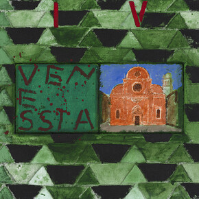 Joe Tilson, The Stones of Venice I Carmini, Venessia, 2014, acrylic on canvas on wood relief, 60 x 90 cm, © Joe Tilson, courtesy Marlborough Fine Art. (Detail)