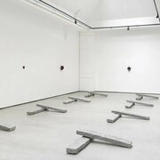 Richard Nonas, vue de l'exposition. Avec l'aimable autorisation de la Galerie Christophe Gaillard
