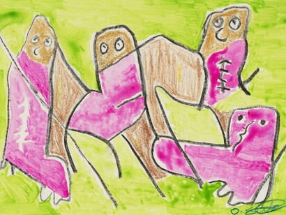 Oupa Sibeko, Postcard series 1, 2025.  Courtesy of David Krut Arts