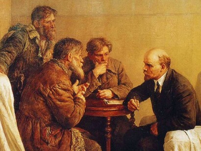 «Lenin con campesinos» (1959), Viktor Tsyplakov