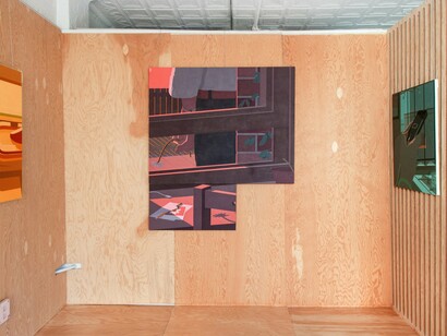 Exhibition View, Adrian Kay Wong, Upon a Golden Mountain, 2024. Courtesy of Uprise Art
