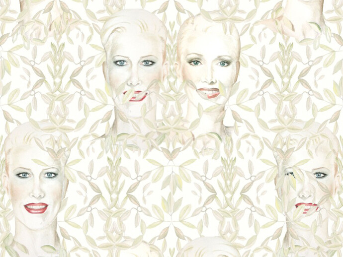 Justin Vivian Bond, My Model MySelf: Wallpaper (detail), 2015, Courtesy of Vitrine, London