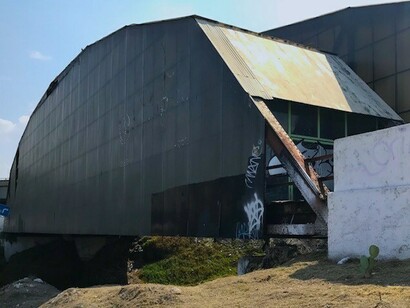 Exterior del puente del Arte en Ecatepec