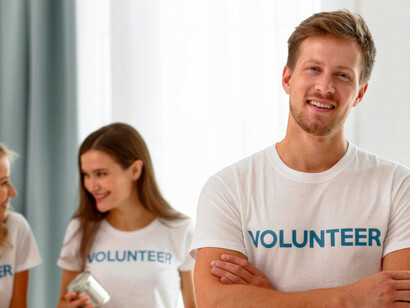 Volunteers diligently prepare donation boxes for charity