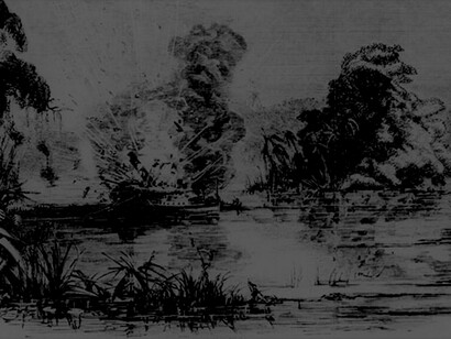 Explosión del vapor filibustero Scott, en el río San Juan