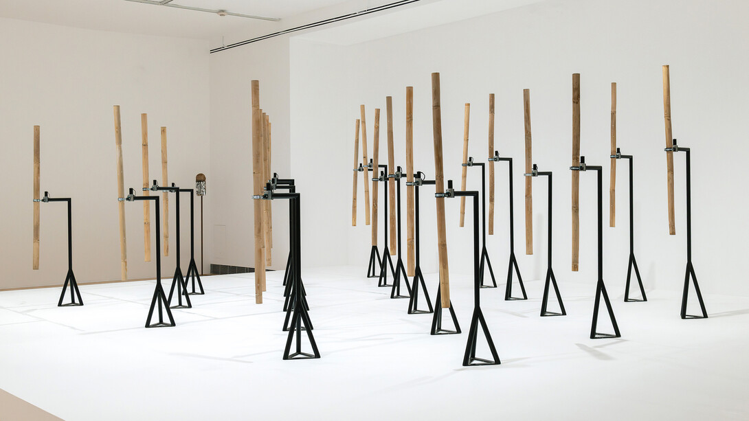 Kader Attia, Un descenso al Paraíso, vista de exhibición. Cortesía del Museo Amparo