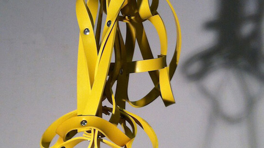Michelangelo Penso, Exosquelette 5100b, sculpture, rubber, aluminium, 120 x 30 x 30 cm, Courtesy Galerie Alberta Pane