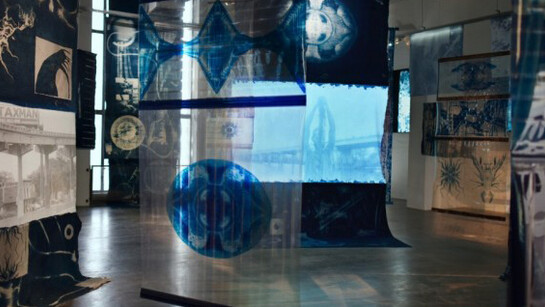 Ellen Gallagher with Edgar Cleijne. Courtesy of WIELS