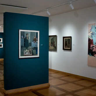 Various artists, Trajectories: Shifts, exhibition view. Courtesy of Galerija Božidar Jakac
