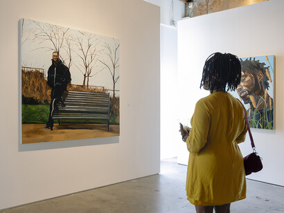 Barry Johnson, silence is golden, exhibition view. Courtesy of Winston Wächter Fine Art
