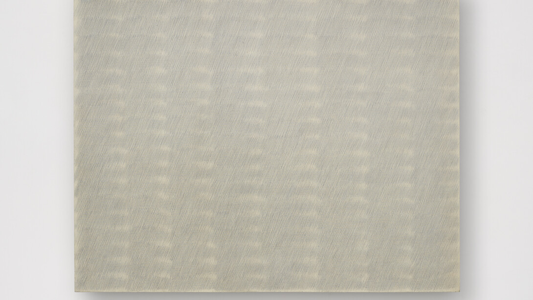 Park Seo-Bo
Ecriture (描法) No. 26-75
1975
Pencil and oil on canvas
51 9/16 x 63 3/4 in. (131 x 162 cm)
© the artist. Photo © White Cube (George Darrell)
