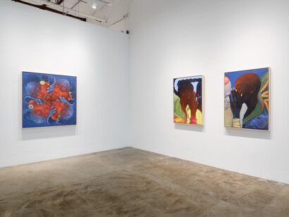 Jessica Vollrath, The smell of rain on dust, exhibition view. Courtesy of Erin Cluley Gallery