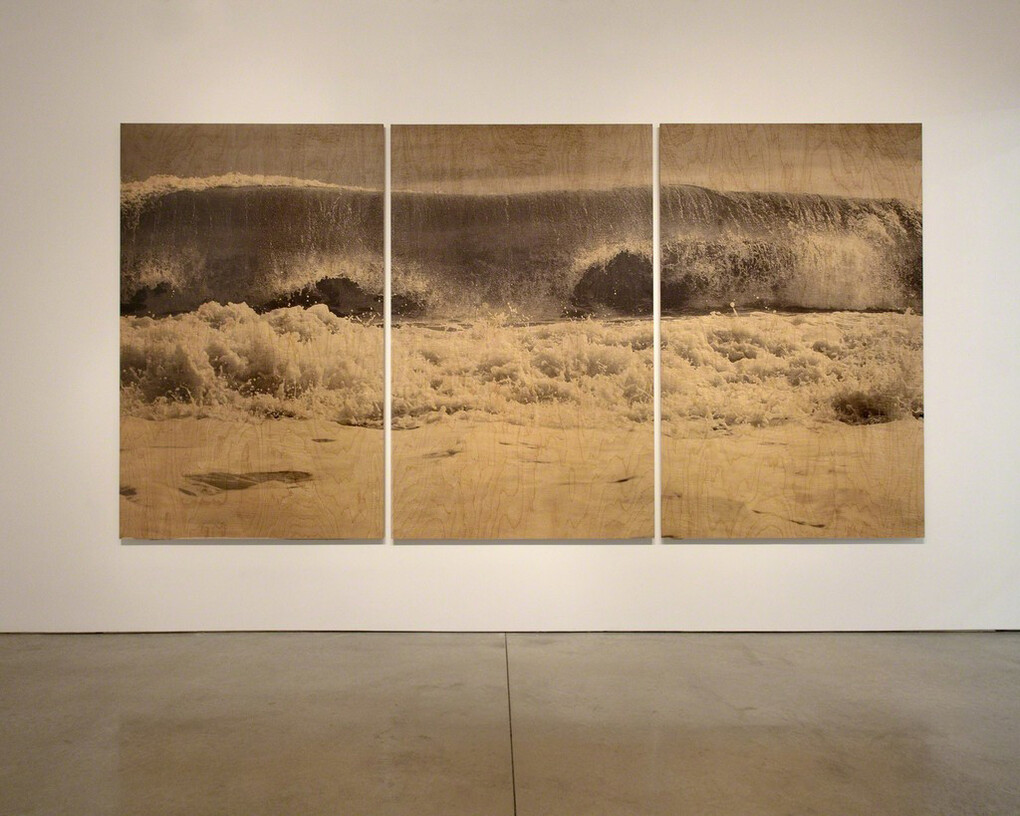 Clifford Ross. Wood Waves, Exhibition view. Courtesy of Ryan Lee