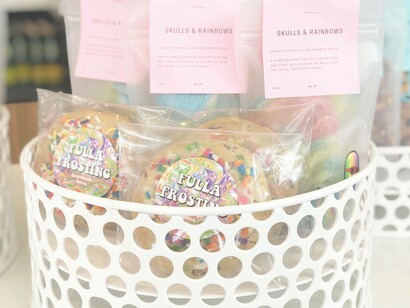 'Skulls and Rainbows' sweet treat from Fabulous Foxtrot, a Georgetown bakery. Photo by Jamie Edwards