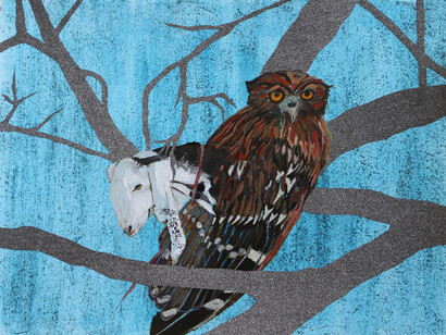 Ranu Mukherjee, Goat Owl, 2015, Courtesy of the Artist and Gallery Wendi Norris, San Francisco. 