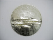 Simon Allen, Offshore, 2014, 153 cm diameter, 12 ct white gold on carved wood