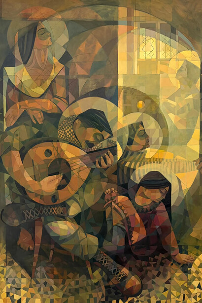 Wadeei Khaled, My homeland (detail), 2026. Courtesy of Artbooth Gallery
