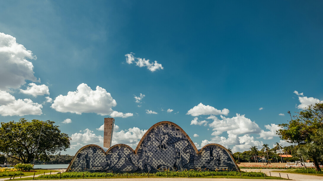 Igreja São Francisco de Assis na Lagoa da Pampulha em Belo Horizonte, Minas Gerais, Brasil
