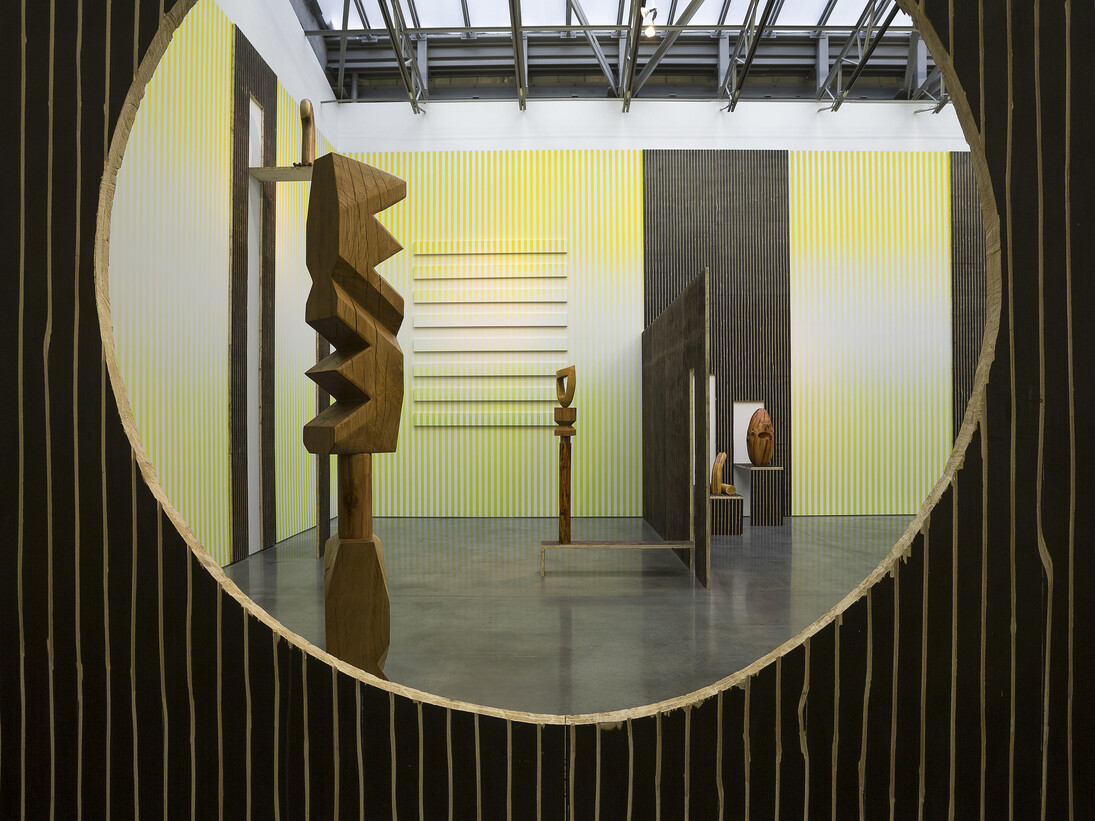 Claudia Comte, No Melon No Lemon, January 29 – March 21, 2015. Installation View: Gladstone Gallery, New York. Courtesy Gladstone Gallery, New York and Brussels. Photo: David Regen