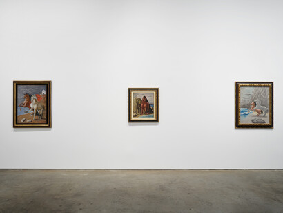Installation view, Giorgio de Chirico: Horses: Death of a Rider, 2023; Artworks © 2023 Artists Rights Society (ARS), New York / SIAE, Rome; Photo by Argenis Apolinario