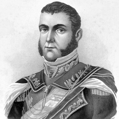 Agustín de Iturbide, militar y político mexicano que se desempeñó como emperador de México entre el 22 de mayo de 1822 y el 19 de marzo de 1823
