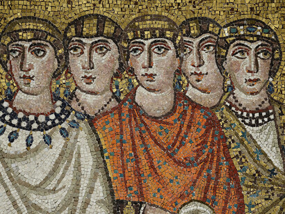 Ravenna, San Vitale, mosaico absidale, dettaglio
