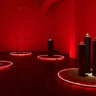Mari Nagem, The tropics, the moon, and Mars, exhibition view. Courtesy of CUE Art Foundation