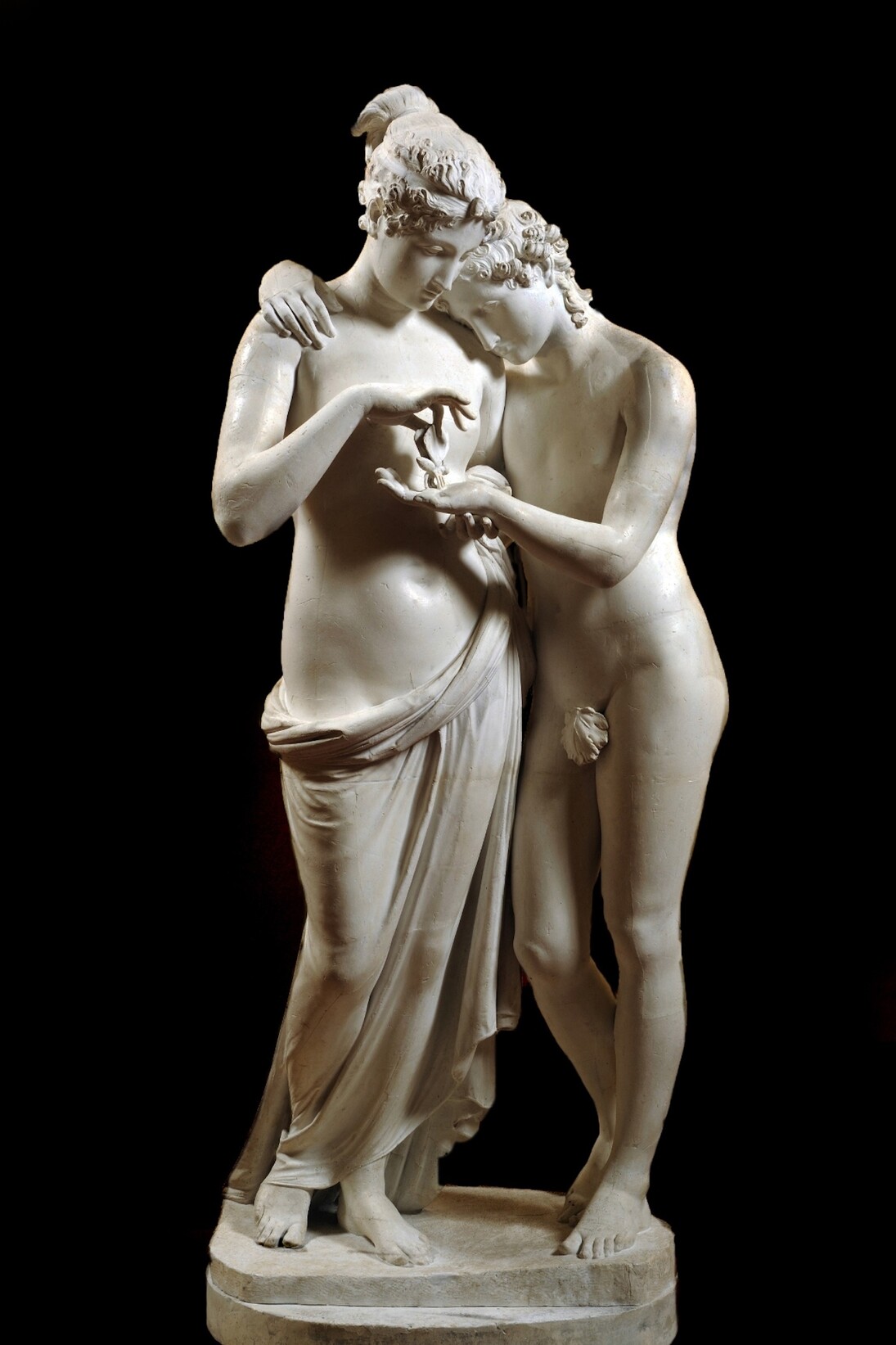 Antonio Canova, Amore e Psiche, marmo, 158 x 68 x 55 cm. Possagno, Gipsoteca Antonio Canova. Courtesy of Palazzo Martinengo