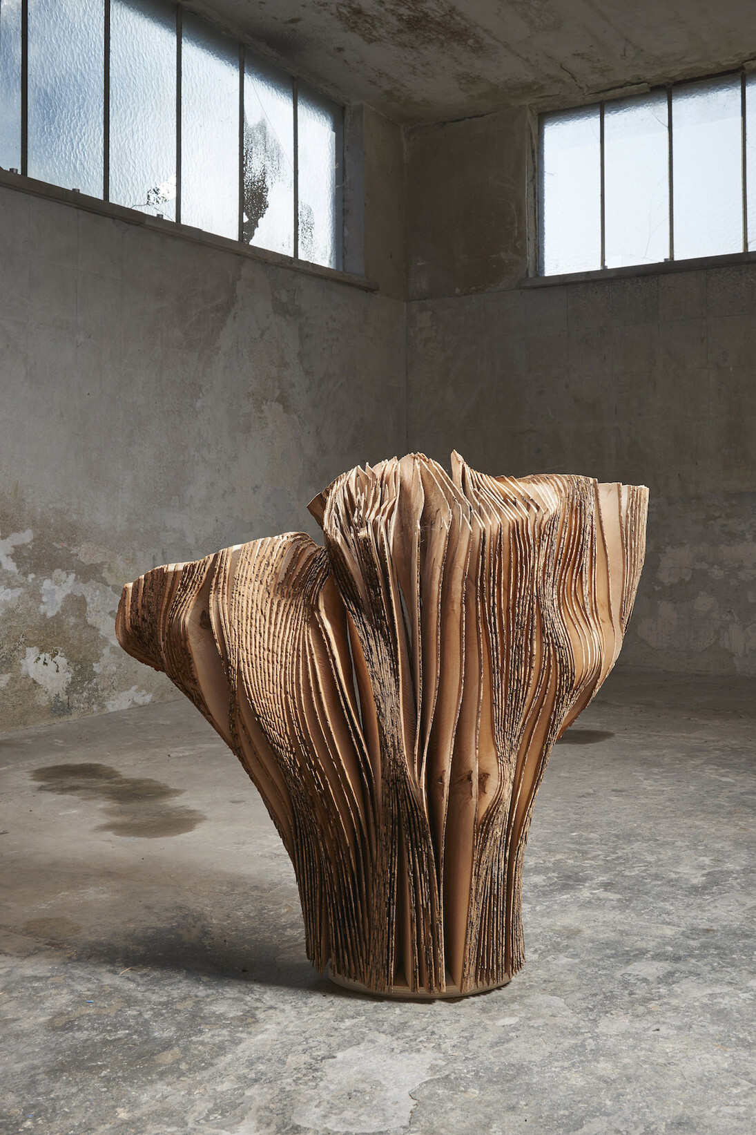 Herbert Golser, Untitled, 2014-15, ash wood, 105 x 55 x 108 cm