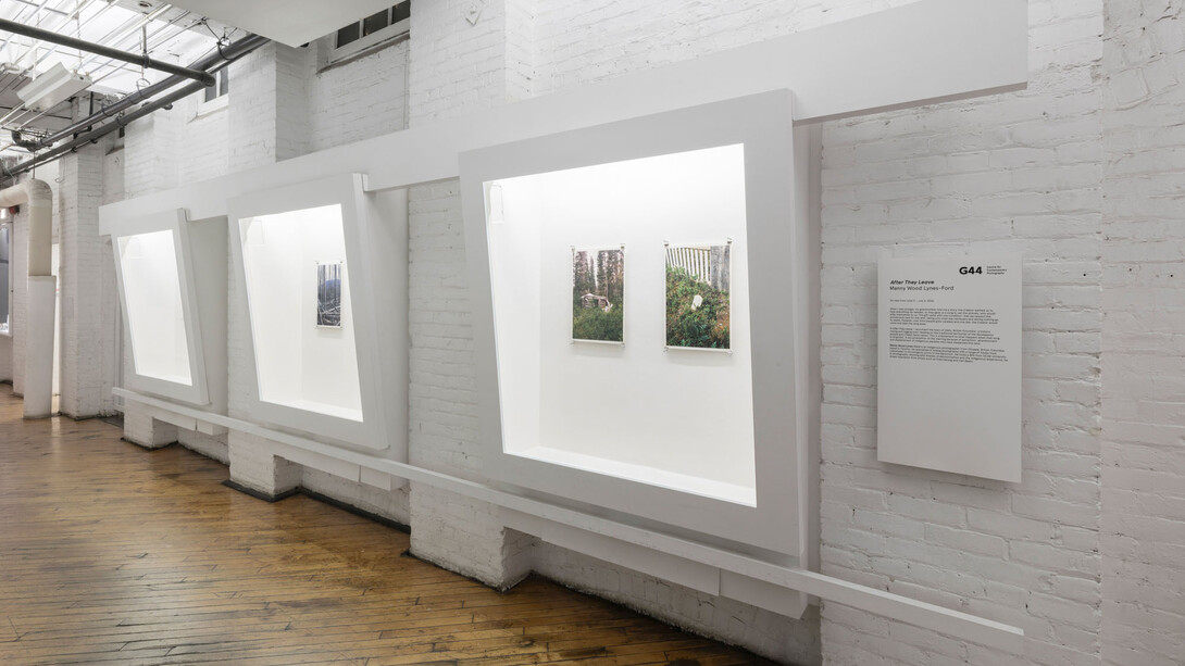 Manny Wood Lynes-Ford, After they leave, exhibition view. Courtesy of Gallery 44
