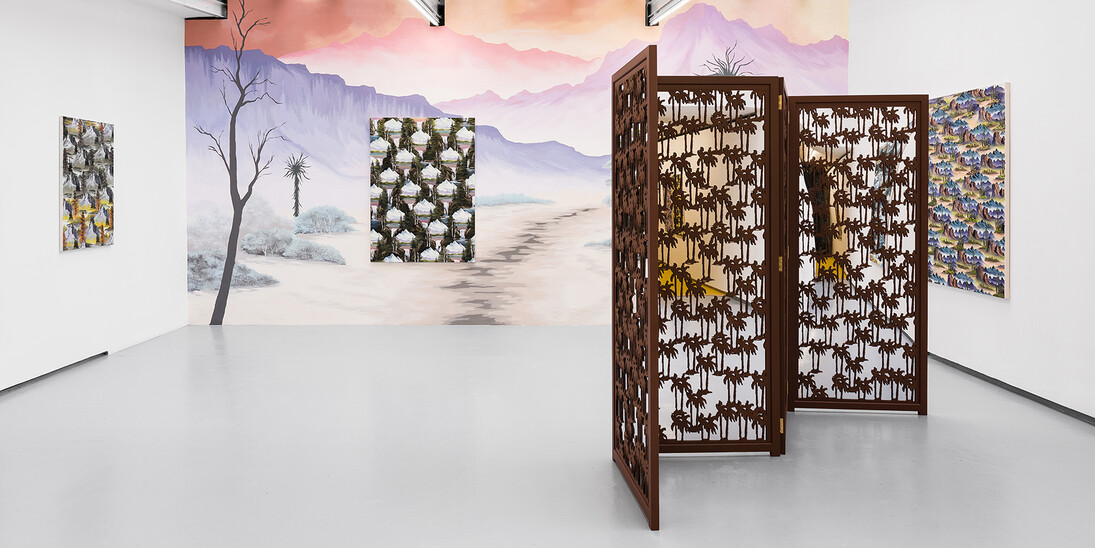 Exhibition view, «Imitation Sand», solo show by Neil Raitt.Valentin, Paris, France. 2018.© Photo: Grégory Copitet / Courtesy of the artist and Valentin, Paris