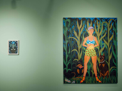 Alejandra Hernández, Campo de visión, vista de exhibición. Cortesía de la Galería Policroma