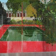 Hurvin Anderson, Country Club Series: Chicken Wire (2008), Oil on canvas, 240 x 347 cm,
Courtesy Gordon Watson