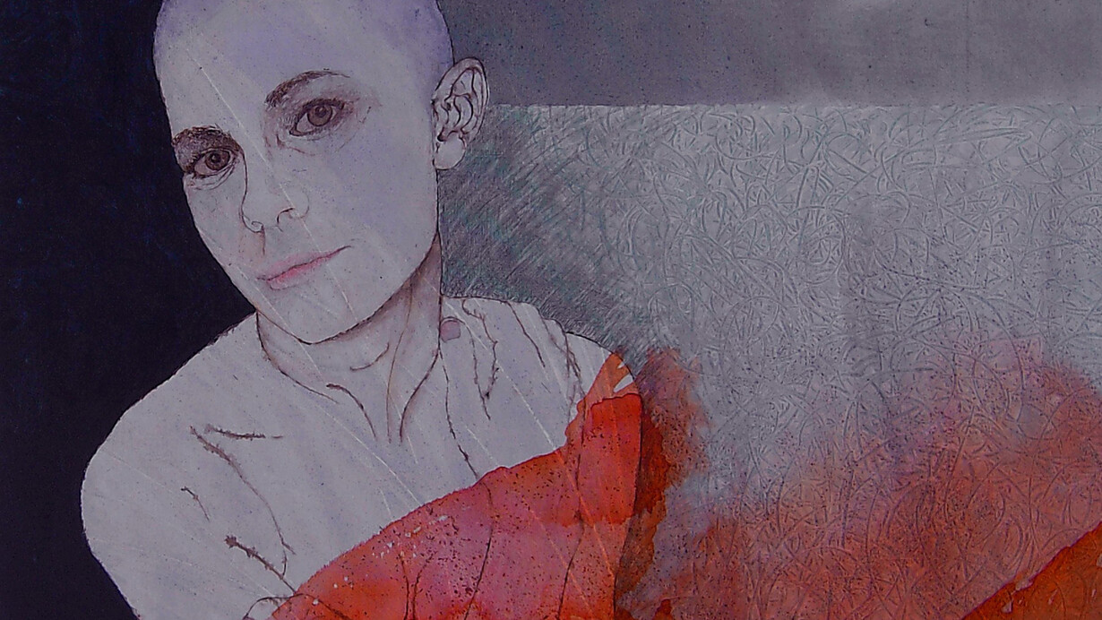 Gianfranco Cresciani, Anina 17, 2013, dettaglio, 80 x 80 cm