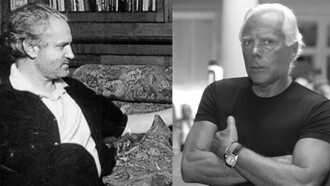 In copertina Gianni Versace, nella sua casa di Milano intervistato da Mario Biondi nel dicembre 1990, e Giorgio Armani nel 1997. "Dove Armani era sobrio, Versace era spettacolo.” Un contrasto iconico tra due visioni complementari della moda italiana