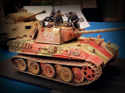 Modelismo militar a escala de un tanque de guerra